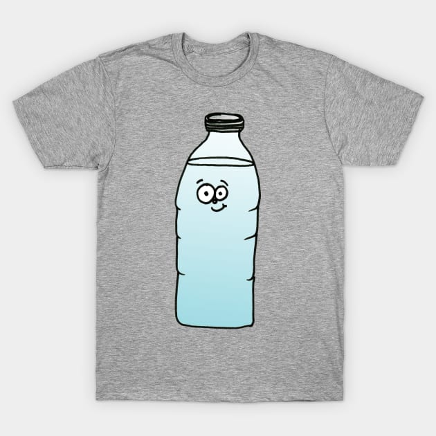 Cute Googly-Eyed Water Bottle T-Shirt by 1Redbublppasswo